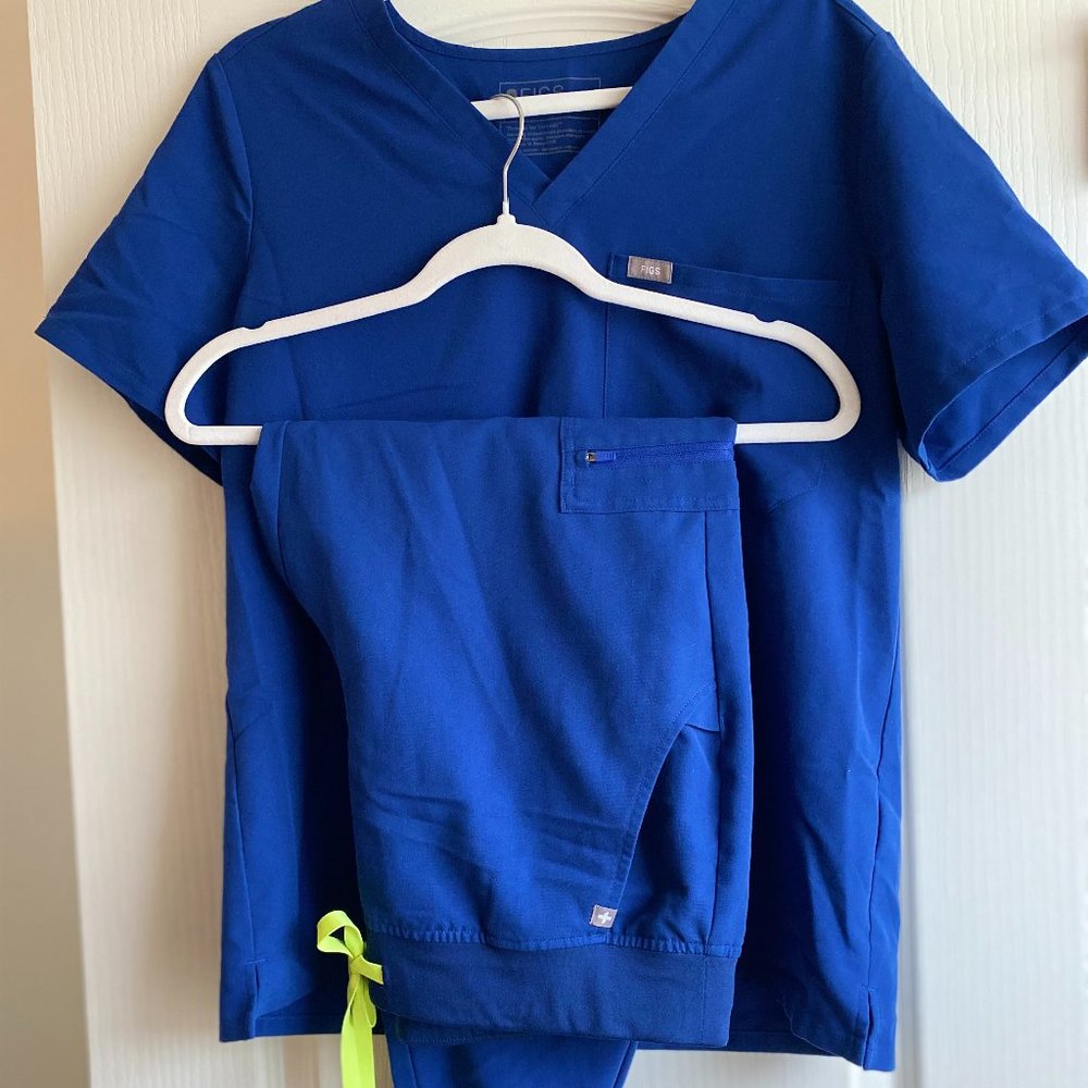 FIGS Scrubs - ELECTRIC BLUE - L/LP